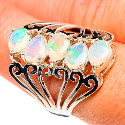 Ethiopian Opal Rings handcrafted by Ana Silver Co - RING89909