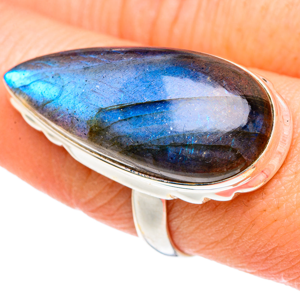 Labradorite Rings handcrafted by Ana Silver Co - RING89911