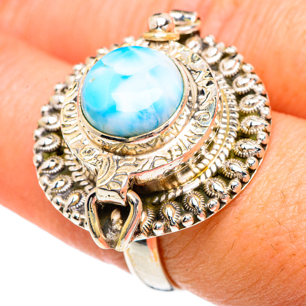 Larimar Rings handcrafted by Ana Silver Co - RING89912