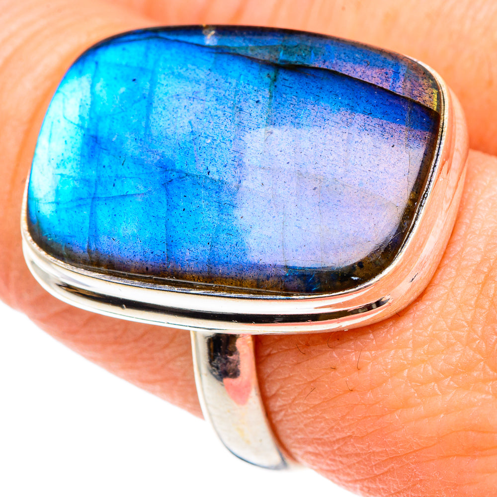 Labradorite Rings handcrafted by Ana Silver Co - RING89914