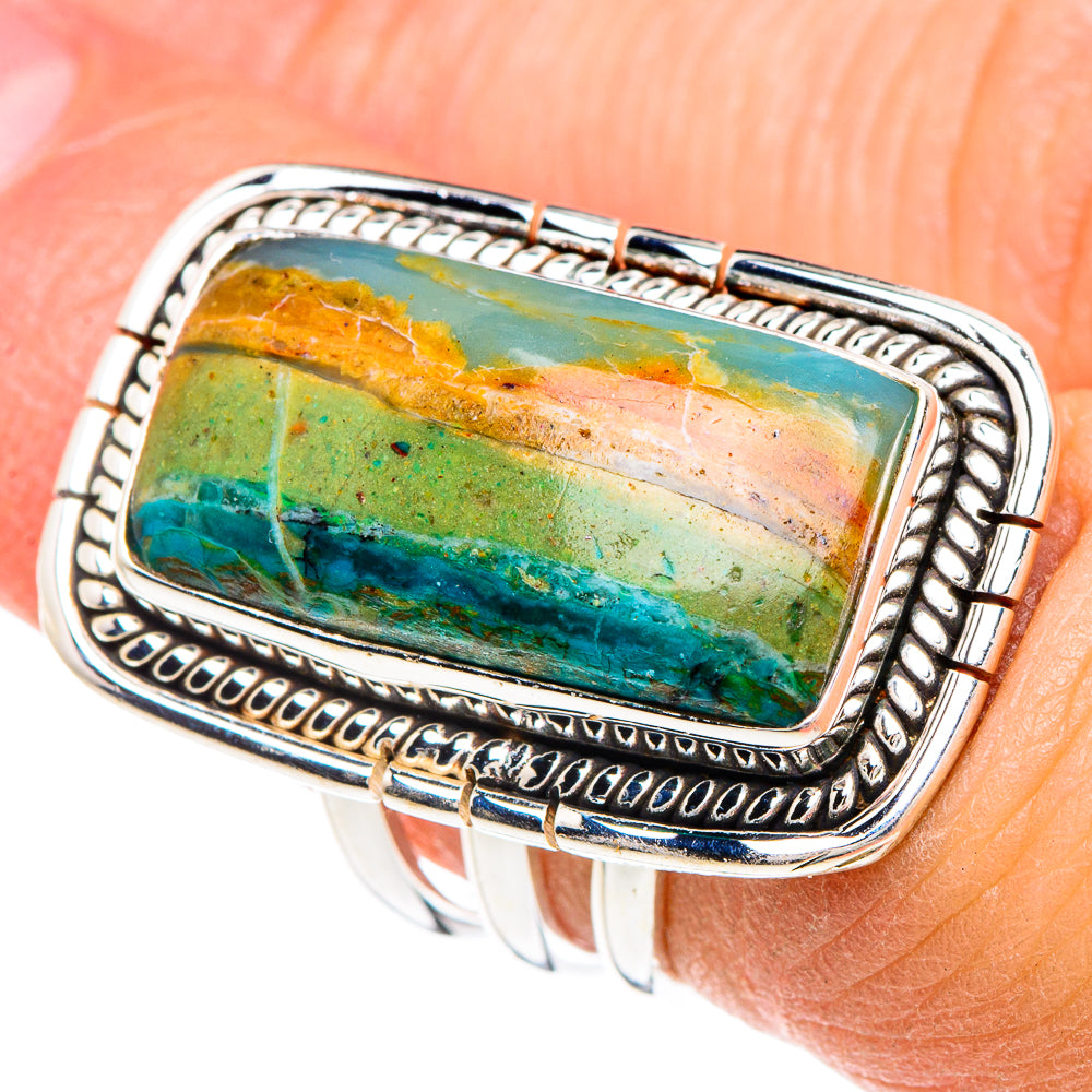 Peruvian Opal Rings handcrafted by Ana Silver Co - RING89916
