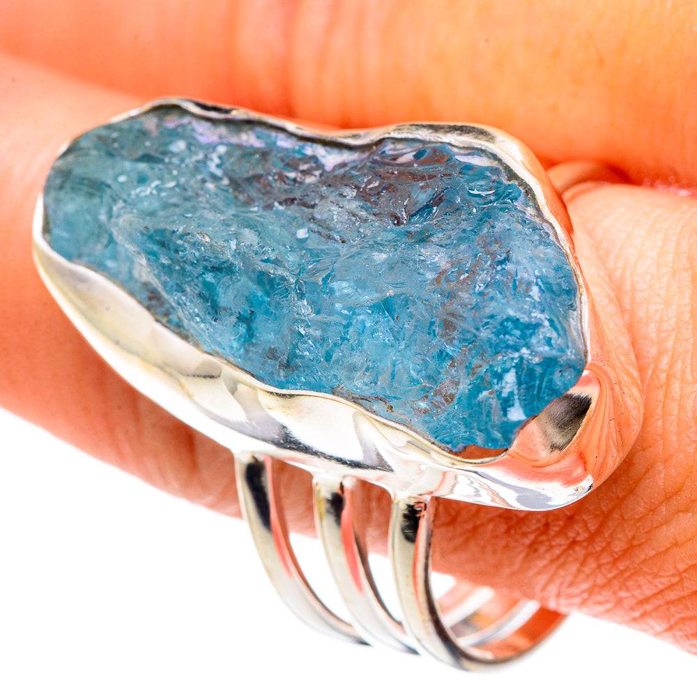 Aquamarine Rings handcrafted by Ana Silver Co - RING89919