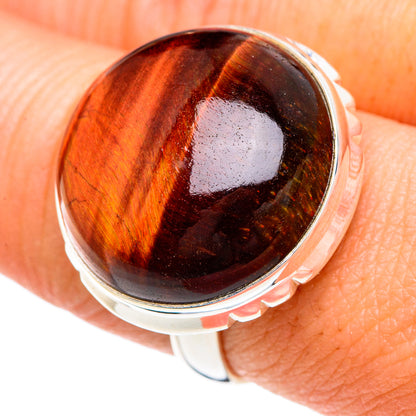 Red Tiger Eye Rings handcrafted by Ana Silver Co - RING89925