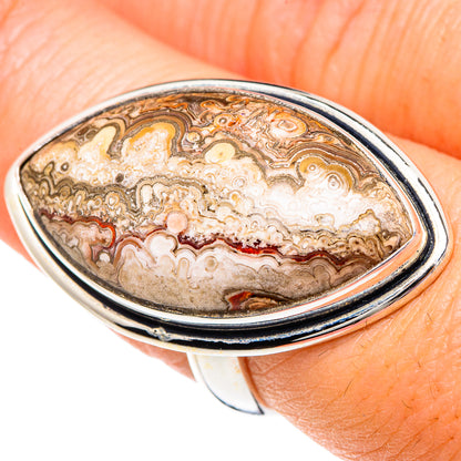 Laguna Lace Agate Rings handcrafted by Ana Silver Co - RING89927