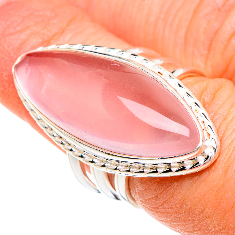 Rose Quartz Rings handcrafted by Ana Silver Co - RING89934