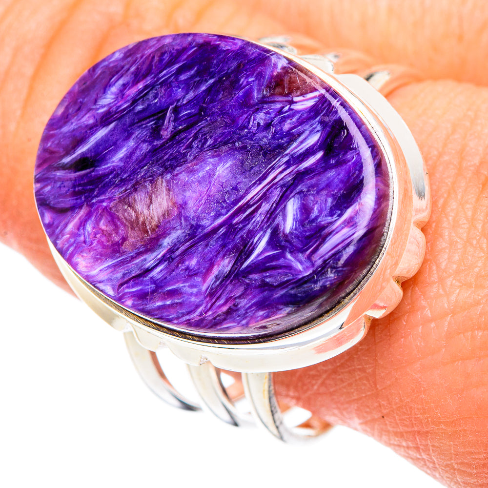 Charoite Rings handcrafted by Ana Silver Co - RING89938