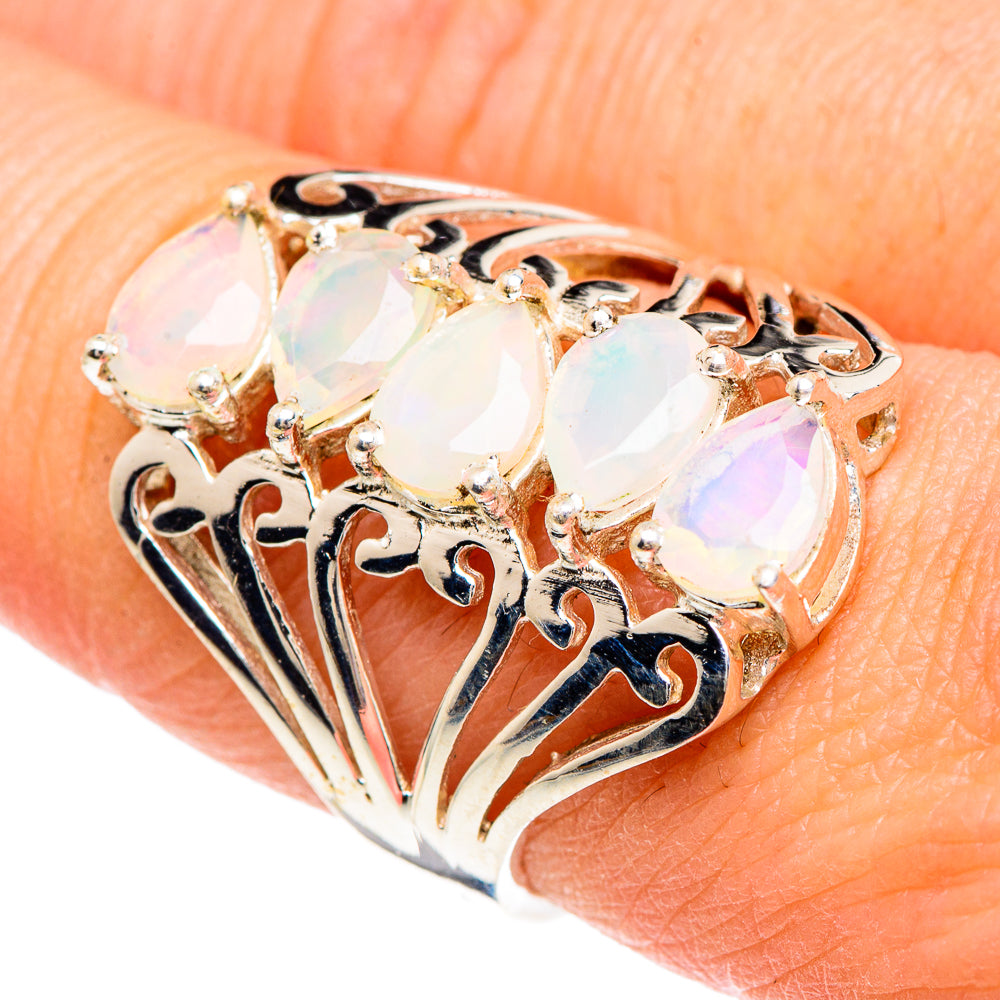 Ethiopian Opal Rings handcrafted by Ana Silver Co - RING89954