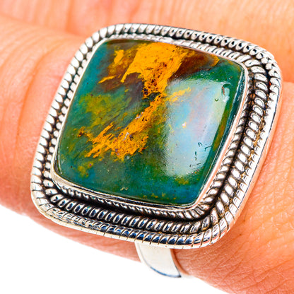 Peruvian Opal Rings handcrafted by Ana Silver Co - RING89955