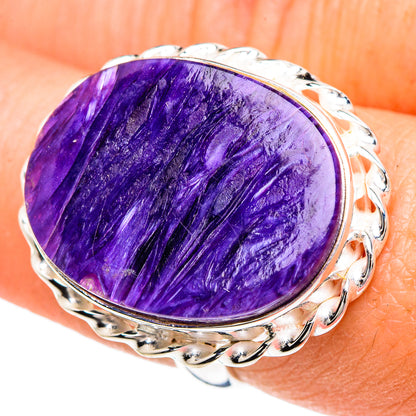 Charoite Rings handcrafted by Ana Silver Co - RING89973