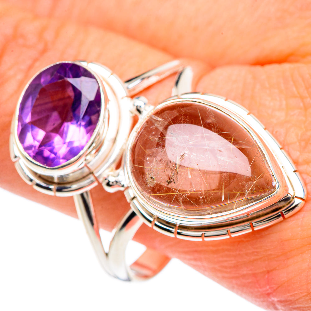 Rose Quartz Rings handcrafted by Ana Silver Co - RING89981