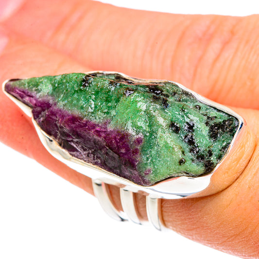 Ruby Zoisite Rings handcrafted by Ana Silver Co - RING89982