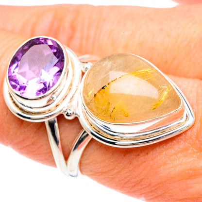 Rutilated Quartz Rings handcrafted by Ana Silver Co - RING89983