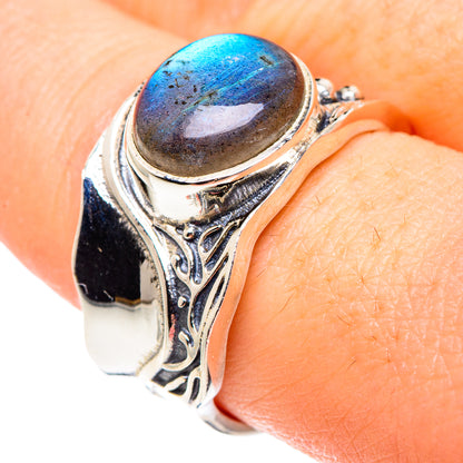 Labradorite Rings handcrafted by Ana Silver Co - RING89990
