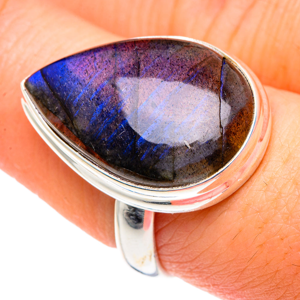 Labradorite Rings handcrafted by Ana Silver Co - RING89992