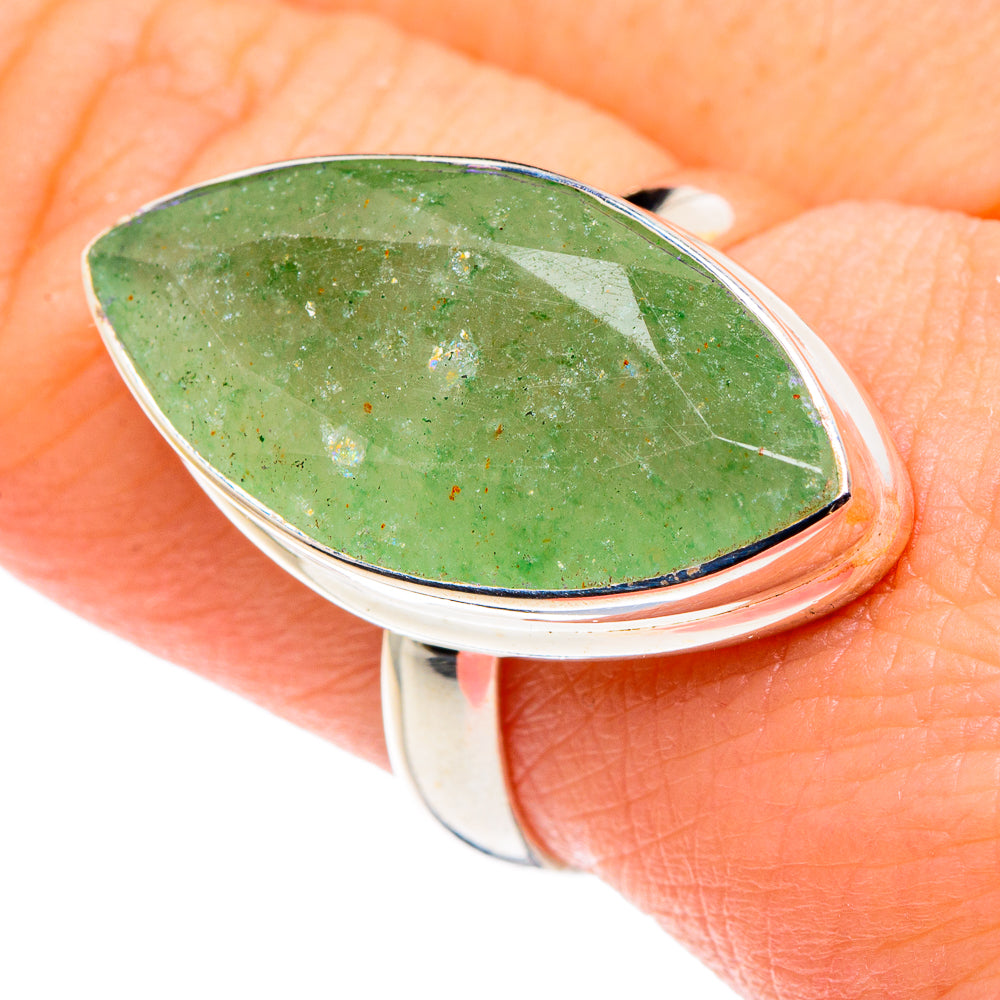Green Aventurine Rings handcrafted by Ana Silver Co - RING90003
