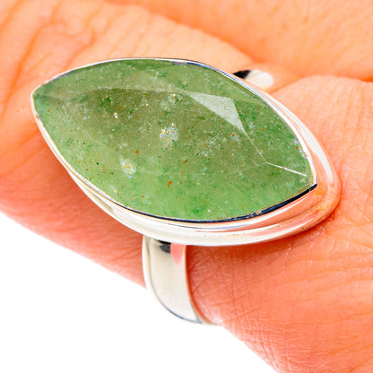 Green Aventurine Rings handcrafted by Ana Silver Co - RING90003