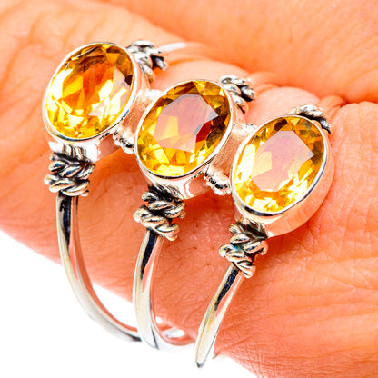 Citrine Rings handcrafted by Ana Silver Co - RING90005