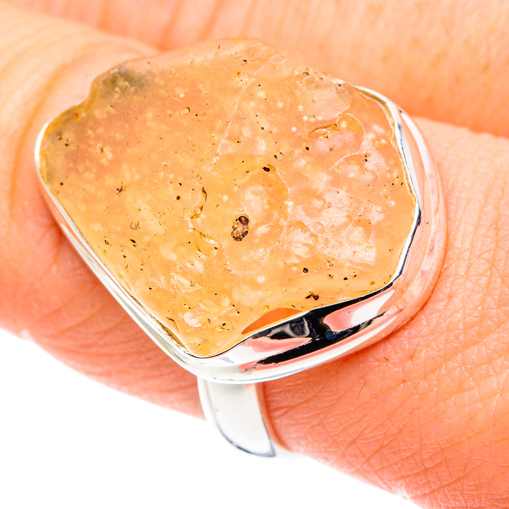 Libyan Glass Rings handcrafted by Ana Silver Co - RING90007