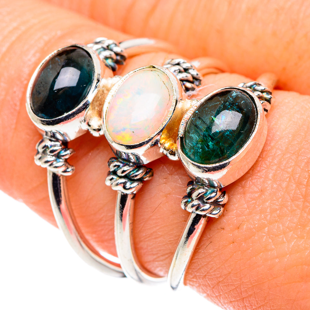Ethiopian Opal Rings handcrafted by Ana Silver Co - RING90023