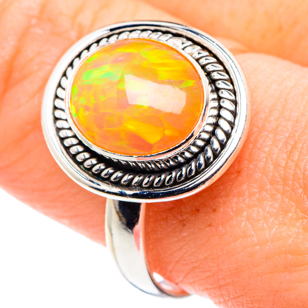 Ethiopian Opal Rings handcrafted by Ana Silver Co - RING90024