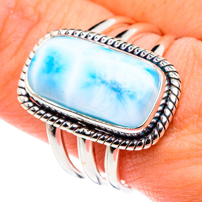 Larimar Rings handcrafted by Ana Silver Co - RING90027