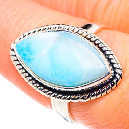 Larimar Rings handcrafted by Ana Silver Co - RING90030