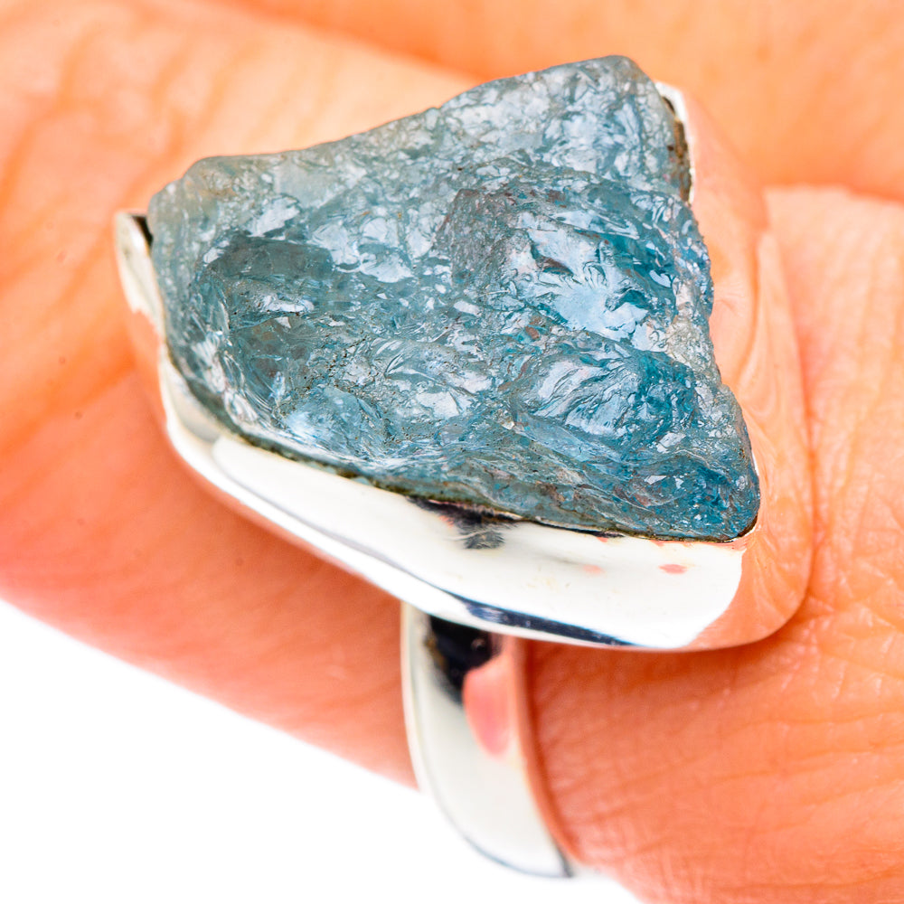 Aquamarine Rings handcrafted by Ana Silver Co - RING90032