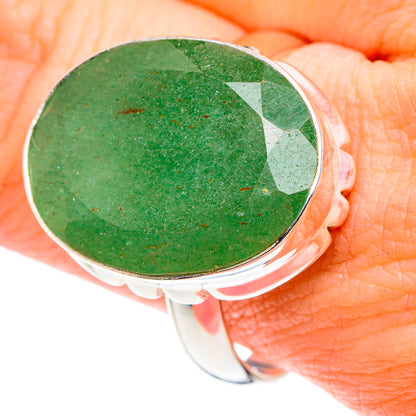Green Aventurine Rings handcrafted by Ana Silver Co - RING90038