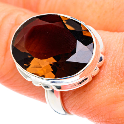 Smoky Quartz Rings handcrafted by Ana Silver Co - RING90042