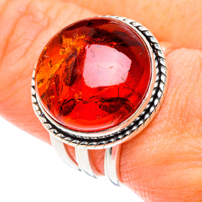 Baltic Amber Rings handcrafted by Ana Silver Co - RING90044