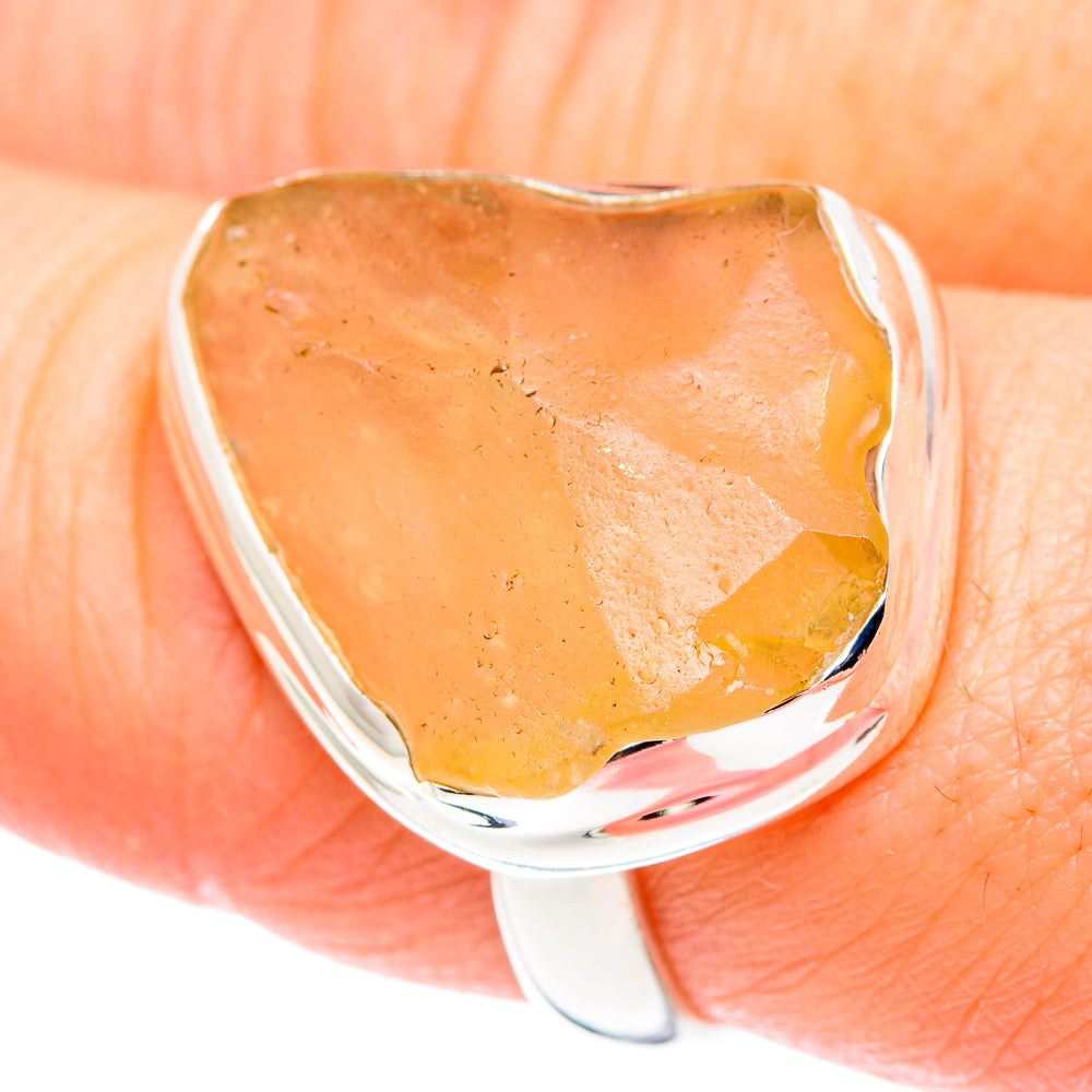 Libyan Glass Rings handcrafted by Ana Silver Co - RING90045