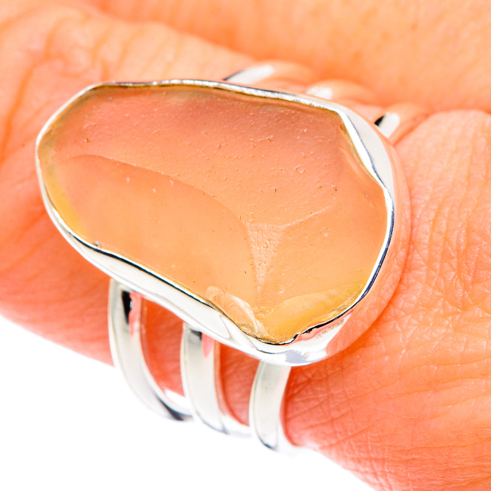 Libyan Glass Rings handcrafted by Ana Silver Co - RING90046