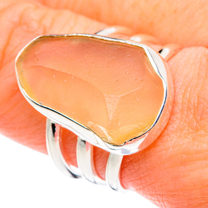 Libyan Glass Rings handcrafted by Ana Silver Co - RING90046