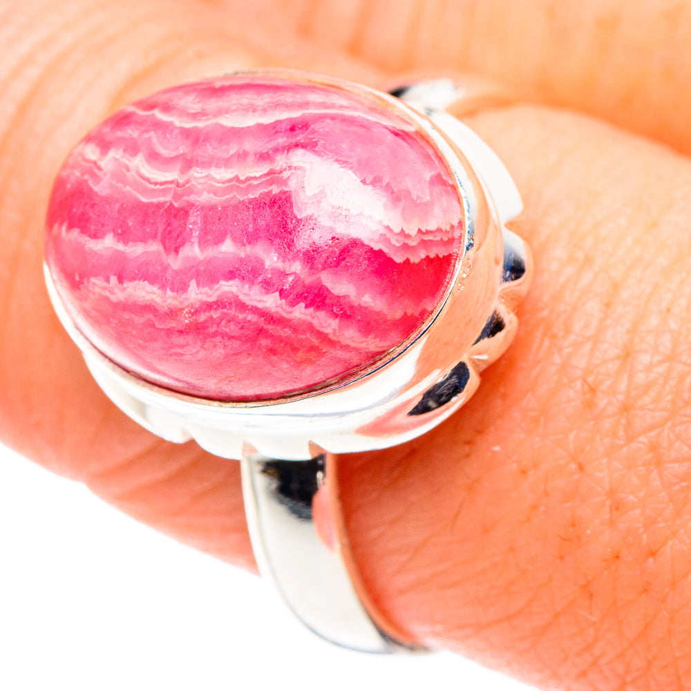 Rhodochrosite Rings handcrafted by Ana Silver Co - RING90047