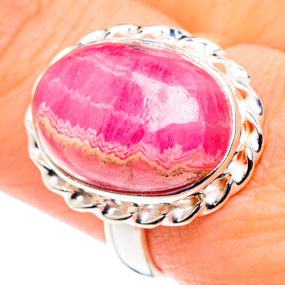Rhodochrosite Rings handcrafted by Ana Silver Co - RING90049