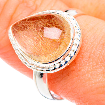 Rutilated Quartz Rings handcrafted by Ana Silver Co - RING90055