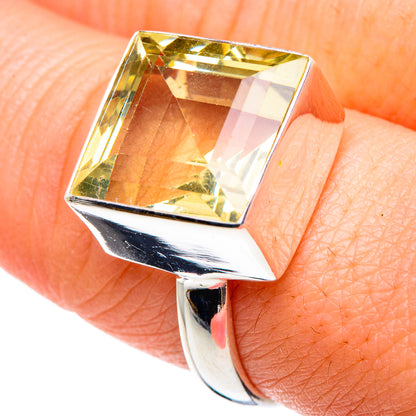 Lemon Quartz Rings handcrafted by Ana Silver Co - RING90064