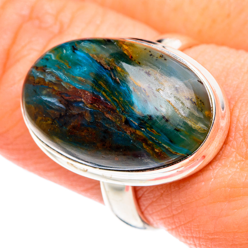 Peruvian Opal Rings handcrafted by Ana Silver Co - RING90066