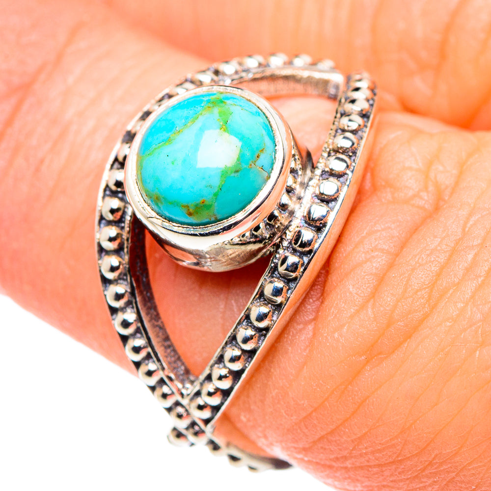 Chrysocolla Rings handcrafted by Ana Silver Co - RING90068