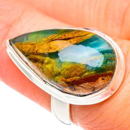 Peruvian Opal Rings handcrafted by Ana Silver Co - RING90072