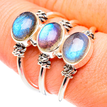 Labradorite Rings handcrafted by Ana Silver Co - RING90075
