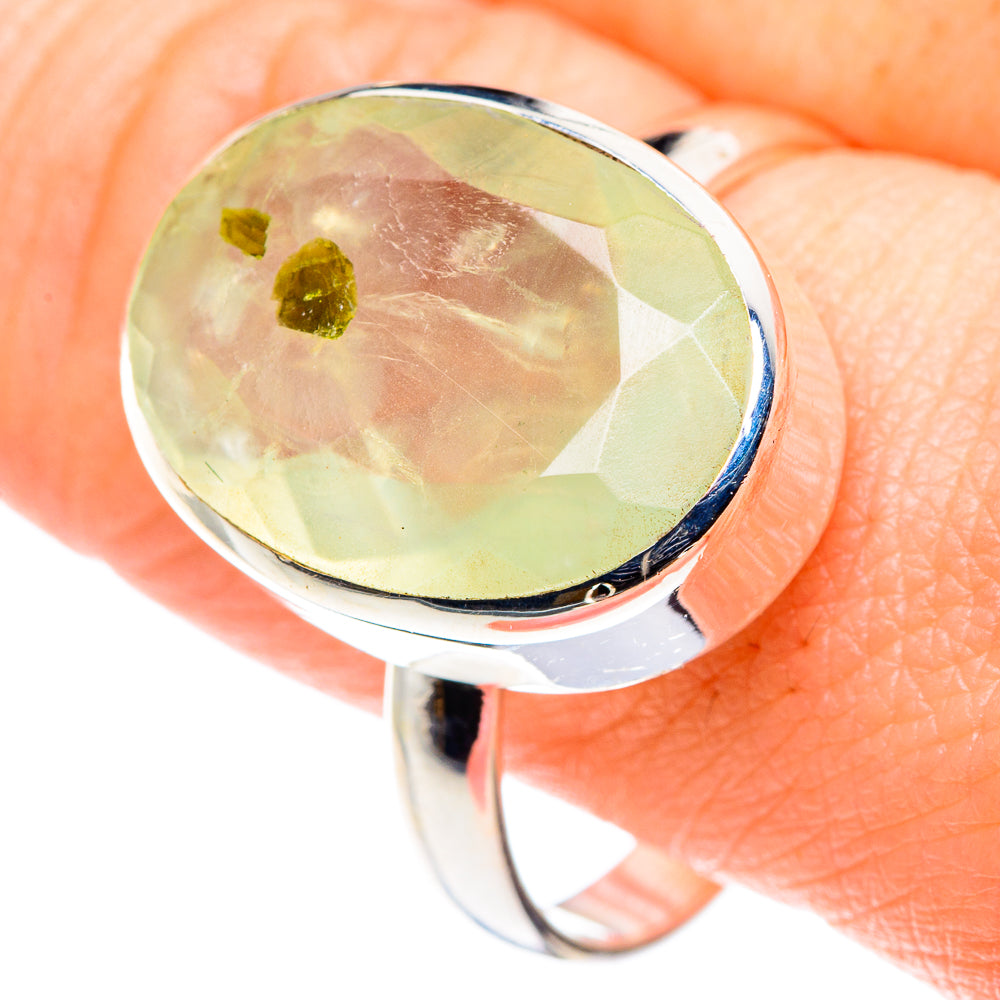 Prehnite Rings handcrafted by Ana Silver Co - RING90077