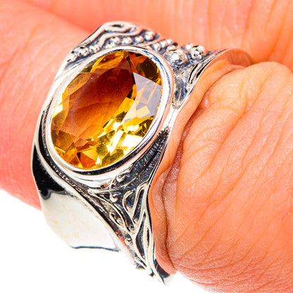 Citrine Rings handcrafted by Ana Silver Co - RING90082