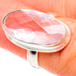 Rose Quartz Rings handcrafted by Ana Silver Co - RING90087