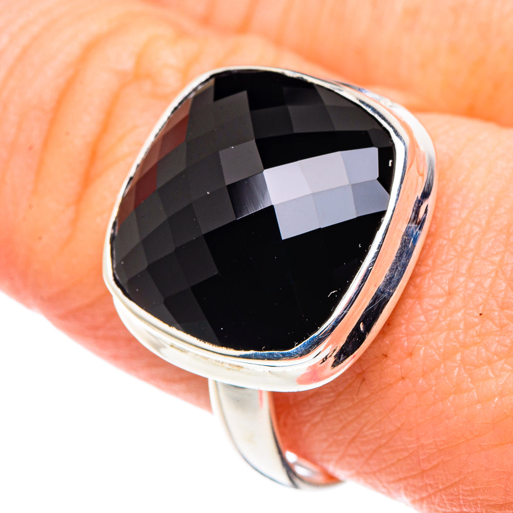 Black Onyx Rings handcrafted by Ana Silver Co - RING90093