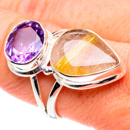 Rutilated Quartz Rings handcrafted by Ana Silver Co - RING90096