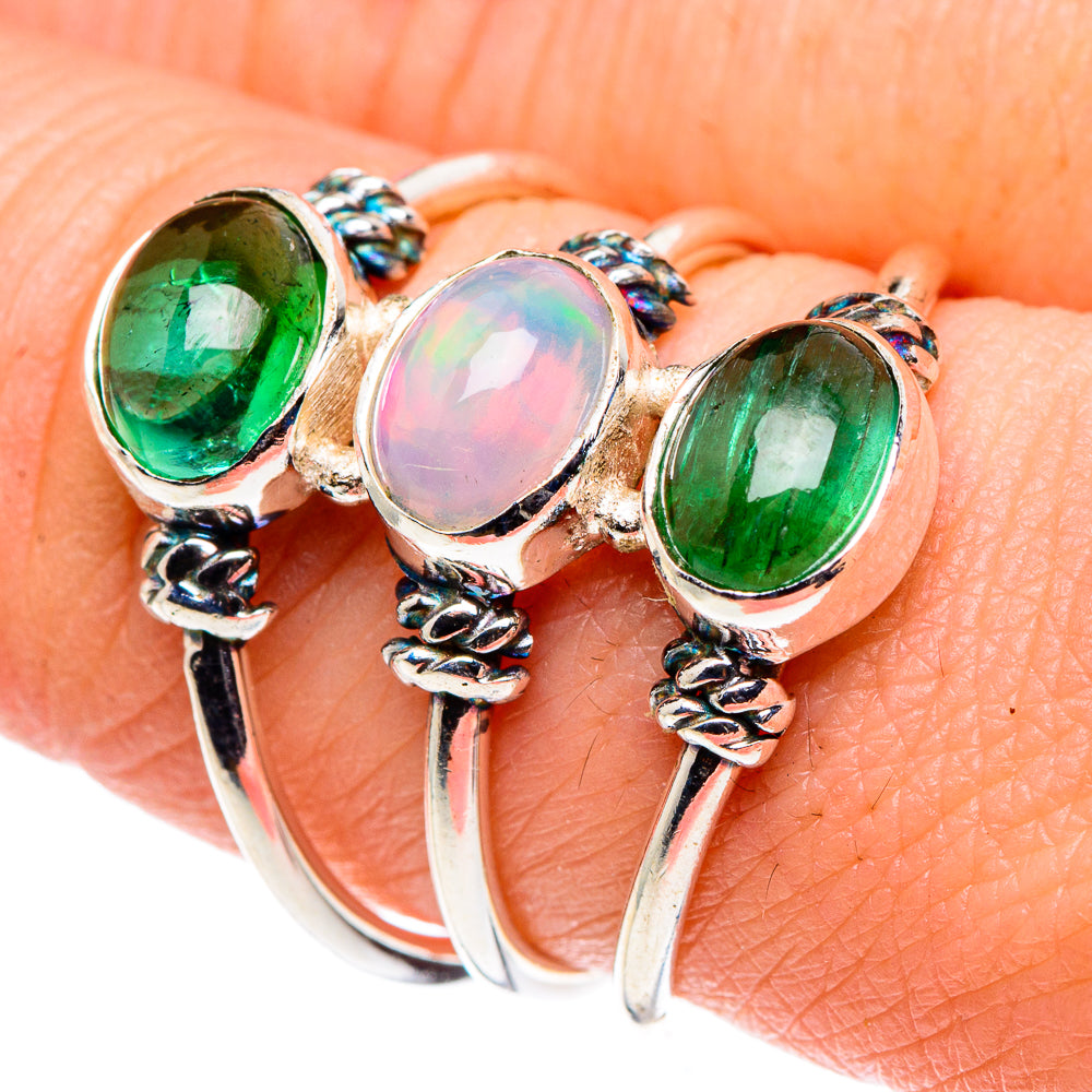 Ethiopian Opal Rings handcrafted by Ana Silver Co - RING90097
