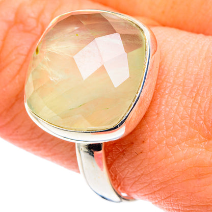 Prehnite Rings handcrafted by Ana Silver Co - RING90113