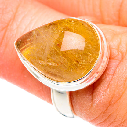 Rutilated Quartz Rings handcrafted by Ana Silver Co - RING90125