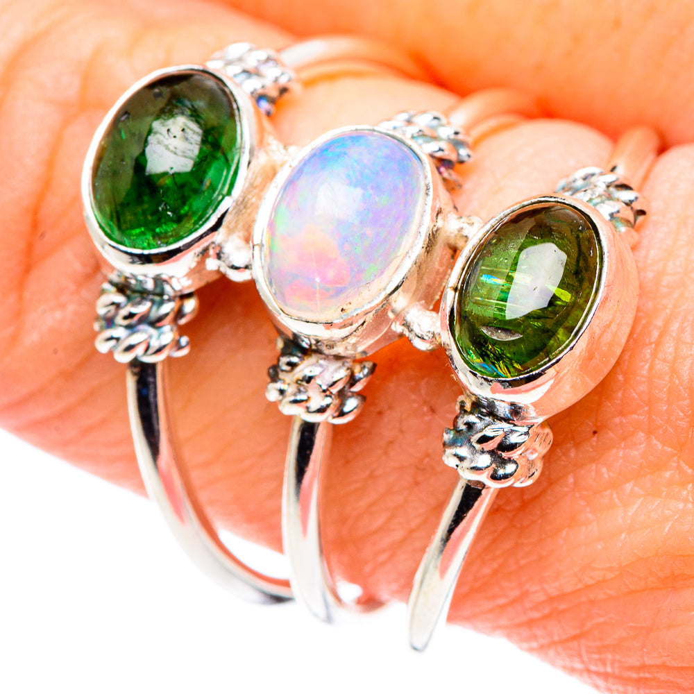 Ethiopian Opal Rings handcrafted by Ana Silver Co - RING90130